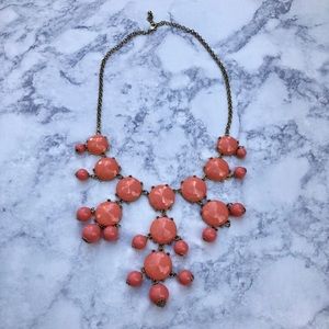 Coral bauble necklace